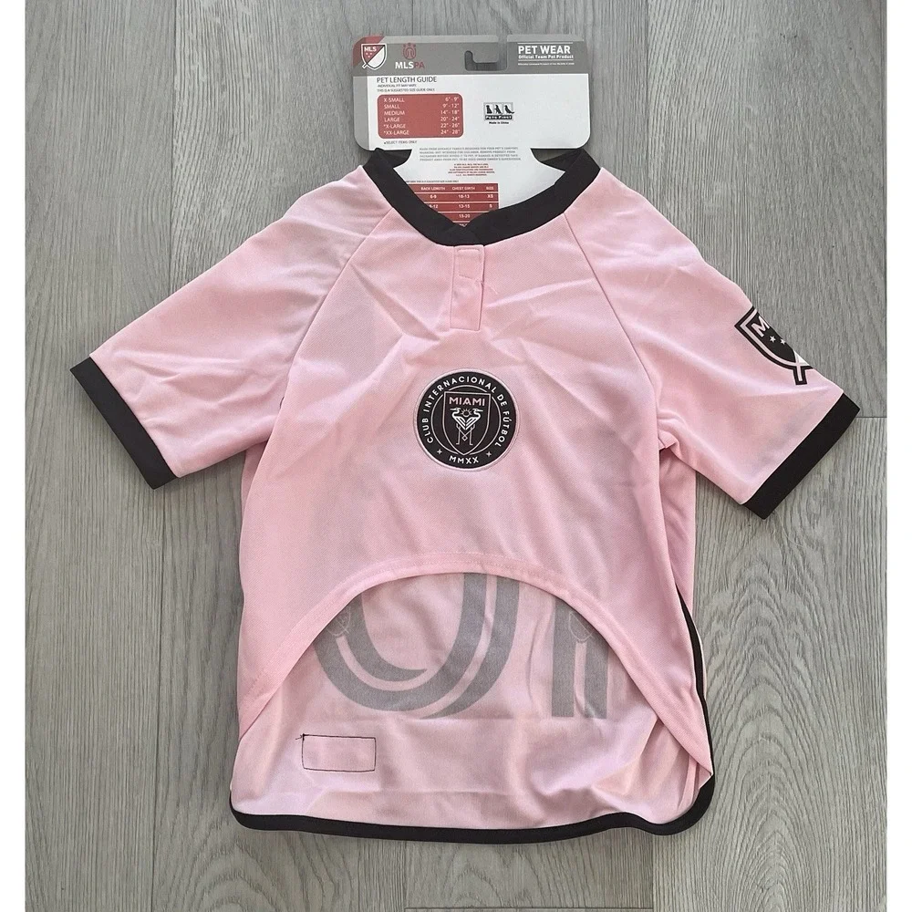 NEW Official MLS Pet Jersey MESSI 10 Club Internacional Del Fultbol‎ Miami - M